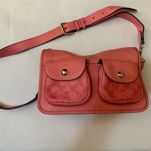 Coach Pink Saddle Bag